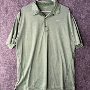 Reebok Men’s Green Polo Shirt Size XXL – Athletic Fit, Lightweight Comfort
